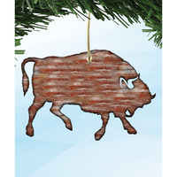 Buffalo Wooden Ornament