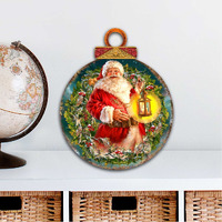 12 x 9 in. Enchanted Christmas Wreath Outdoor Decor Large Ornaments