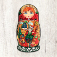 12 x 9 in. Nesting Doll Christmas Outdoor Decor Large Ornaments