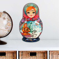 12 x 9 in. Morozko Nesting Doll Holiday Outdoor Decor Large Ornaments