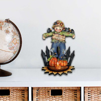 12 x 9 in. No Crows Scarecrow Halloween Outdoor Decor Large Ornaments