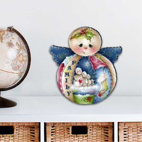 12 x 9 in. Family Snowman Christmas Outdoor Decor Large Ornaments