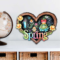 12 x 9 in. Bless my Bloomin Heart Easter Outdoor Decor Large Ornaments