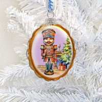 3 x 2 in. Nutcracker Mercury Glass Ornaments Christmas Decor