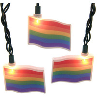UL 10-Light Gay Pride Flag Light Set