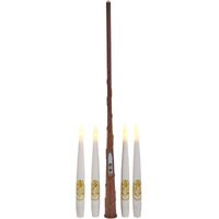 Battery Operated 10-Floating Candles with Wand Remote Light Set