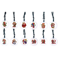 UL 12-Light 12-Days of Christmas Light Set