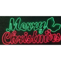 36 in. Light Glow Merry Christmas Sign