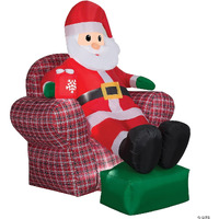 72 in. Airblown Santa in Recliner Scene Inflatable Christmas Outdoor Yard Decor