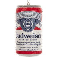 King of Beers Blow Molds Can Ornament, Red & White