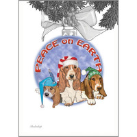 Basset Hound Boxed Christmas Cards - Set of 10