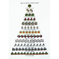 18 x 26 in. An Illinois Christmas Kit, Set of 6