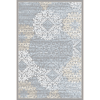 3471-0023-GREY Pisa Rectangular Grey Contemporary Turkey Area Rug