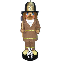 14 in. Fireman & Dalmation Nutcracker 14in.