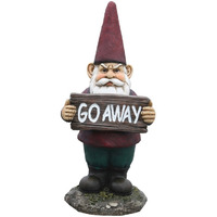 9.3 in. Resin Gnome Go Away