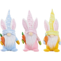 10 in. Easter Gnomes with Carrot - Set of 3