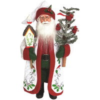 15 in. Cardinals & Holly Claus
