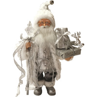 15 in. Silver Gift Bearer Santa