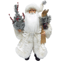 15 in. Winter White Santa