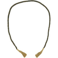 72 in. Wood Bead Garland, Black
