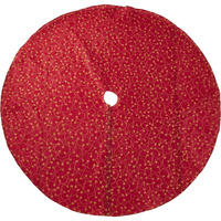 70 in. Ari Embroidered Christmas Tree Skirt, Burgundy