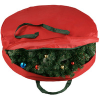 Supreme Canvas Holiday Christmas Wreath Storage Bag for 30 in. Wreaths