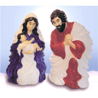 28 in. Plastic Nativity Set with Cord Set