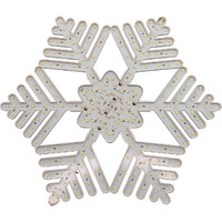 18 in. LED Snow Christmas Trees Snowflake