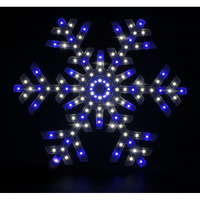 14 in. LED Snowflake, Blue & White