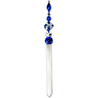 67 in. Dangle Ornament, Blue & Silver