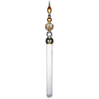 67 in. Dangle Ornament, Gold & Silver