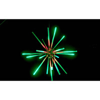 24 in. Animated LED Starburst, Red & Green