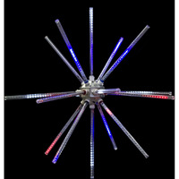 24 in. Animated LED Starburst, Red, White & Blue