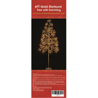 6 ft. Warm White Starburst LED Tree