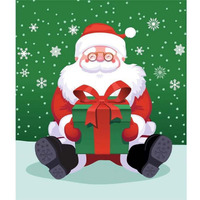 7 x 8 ft. Santa Garage Door Cover