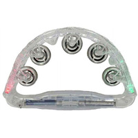 Tambourine-Light Up Moon Shaped Instrument with Cymbals