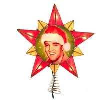 10.5 in. Kurt Adler 10-Light Capiz Star Treetop, Multi Color