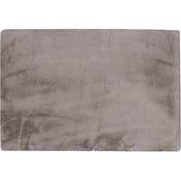 Home Decor Classic Faux Rabbit Rectangular Rug | 1-Piece | Grey | 5'x8'