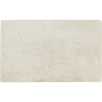 Home Decor Classic Faux Rabbit Rectangular Rug | 1-Piece | Ivory | 3'x5'
