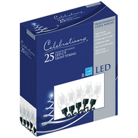 Celebrations 2934-71 C9 Clear LED Transparent 25 Light Set