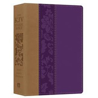 Barbour Publishing  KJV Study Bible & Large Print - Violet Floret DiCarta