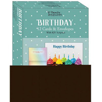 Family Treasures Wholesale  Boxed - Card Birthday-Cupcakes - Box of 12