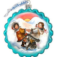 G.DeBrekht  Alaska Kids Wreath Ornament
