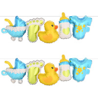 Baby Boy Balloon Streamers