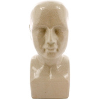 Jumbo White Ceramic Bust Sculpture