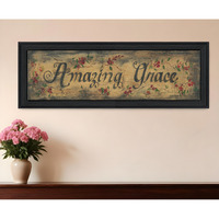 Amazing Grace Black Framed Print Wall Art