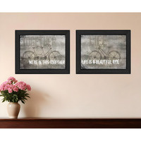Set Of Two In this Together Black Framed Print Wall Art