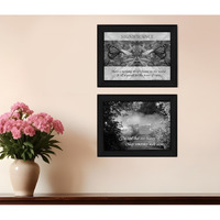 Set Of Two Beauty 2 Black Framed Print Wall Art