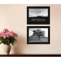 Set Of Two Success 2 Black Framed Print Wall Art