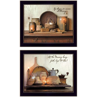 Set Of Two By Grace 1 Black Framed Print Wall Art